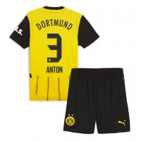 Borussia Dortmund Waldemar Anton #3 Hemmatröja Barn 2024-25 Kortärmad (+ Korta byxor)